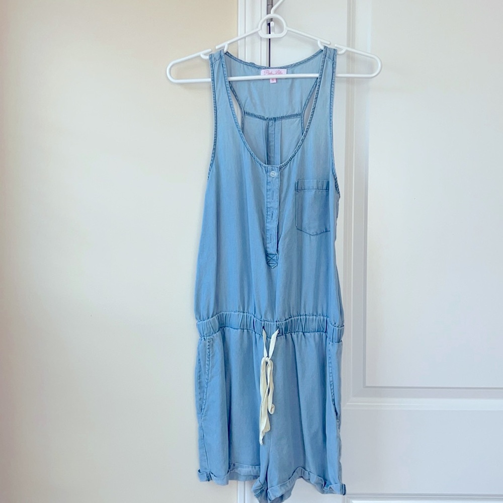 Pink lily Romper